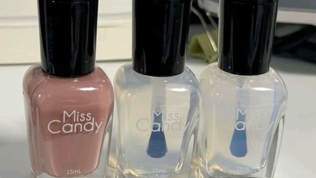 ✨💅Miss Candy透明指甲油套装，指尖上的小秘密✨💖