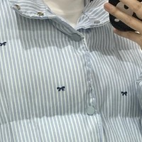 这么好看的奶蓝色棉服确定不来一件吗