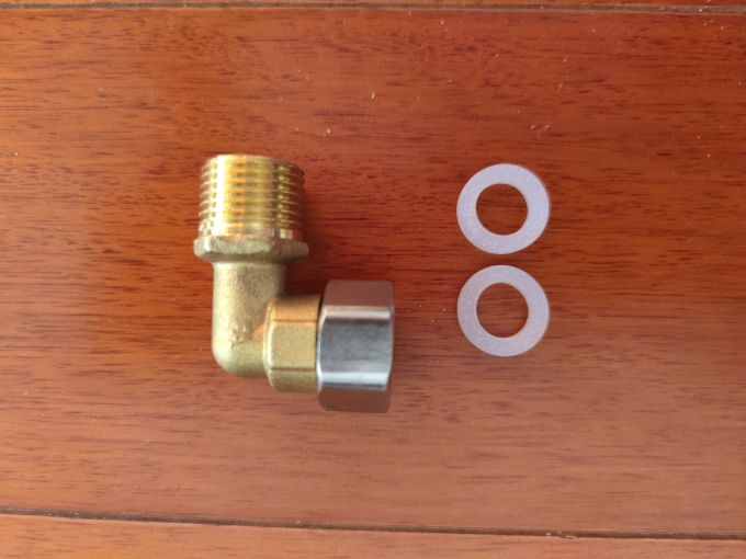 4分黄铜头外丝内丝活接螺纹弯头