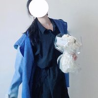 12.23ootd 蓝色渐变开衫外套