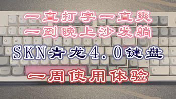 一直打字一直爽，一到晚上沙发躺——SKN青龙4.0键盘一周体验