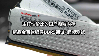 主打性价比的国产颗粒内存丨新品金百达银爵DDR5调试+超频测试