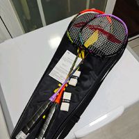 李宁（LI-NING）羽毛球拍雷霆9碳复合对拍碳素中杆娱乐休闲初学者