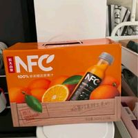 农夫山泉NFC橙汁果汁饮料100%鲜果冷压榨 橙子冷压榨300ml*10瓶礼盒