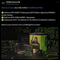 NVIDIA惊爆！赛博朋克2077豪华神秘盒：黄仁勋签名显卡亮相！