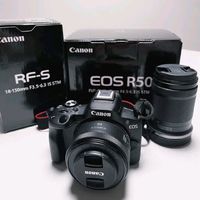 佳能（Canon）R50+RF-S18-45mm 旅行家用vlog视频 微单数码相机 黑色套机 新年礼物