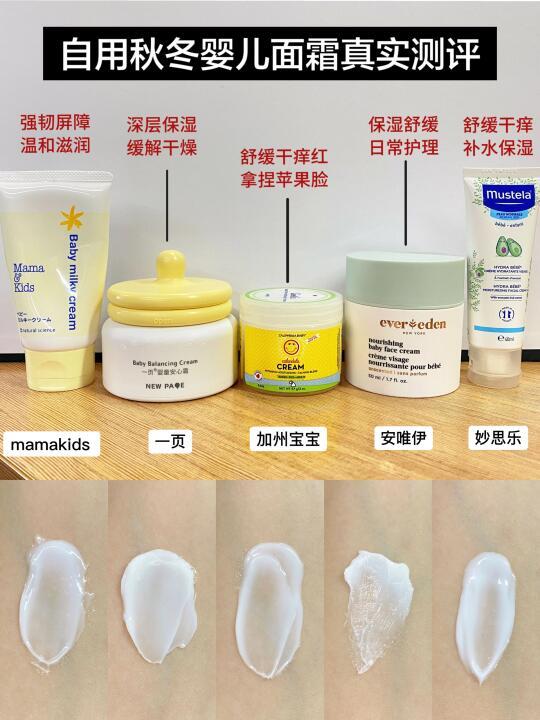 坦白局！5款自用秋冬婴儿面霜真实测评