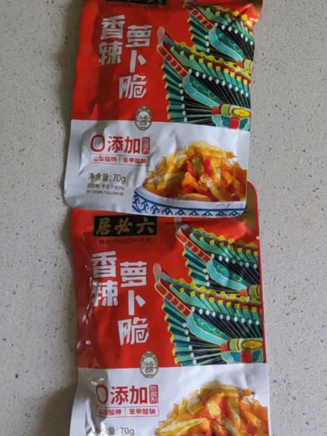 六必居香辣萝卜脆：无防腐下饭神器，一口脆爽超满足