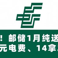 冲！邮储1月纯送钱！网上国网 20拿30元电费、14拿28元京东E卡