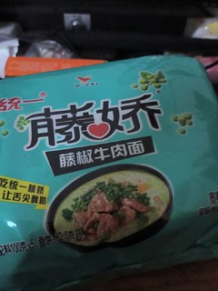 味道稍辣的统一藤椒牛肉面