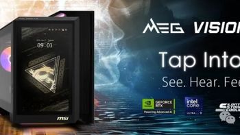 CES 2025：微星推出MEG VISION X AI主机，搭载RTX 5080和AI交互系统