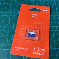 爱国者 (aigo) 64G TF 存储卡 T0 