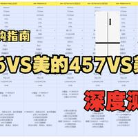 小户型冰箱怎么选？美的456vs美的457vs美的458冰箱横向大对比