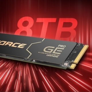 十铨 T-FORCE GE PRO 喜增 8TB 版本，石墨烯导热、带缓存