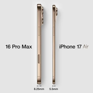 iPhone 17 Air 厚度对比图，只有5.5mm，极致轻薄你会考虑吗？【内含投票】