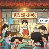 小学生作文助燃温情创业梦——“肥娟小吃”走红遂溪