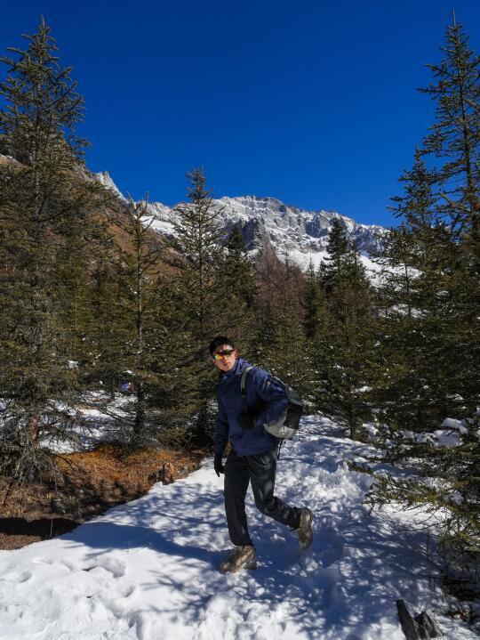 四姑娘山的冬天总是充满惊喜