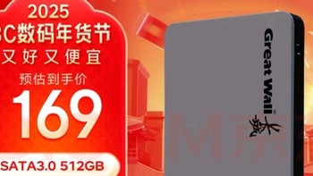 长城512GB SSD固态硬盘，让电脑飞起来！