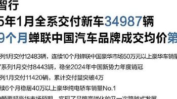 造车新势力蛇年首月销量：鸿蒙智行销冠，小米汽车成年度最大黑马