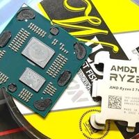 AMD 锐龙5 7400F处理器顶盖和核心间采用硅脂导热，超频性能受到限制