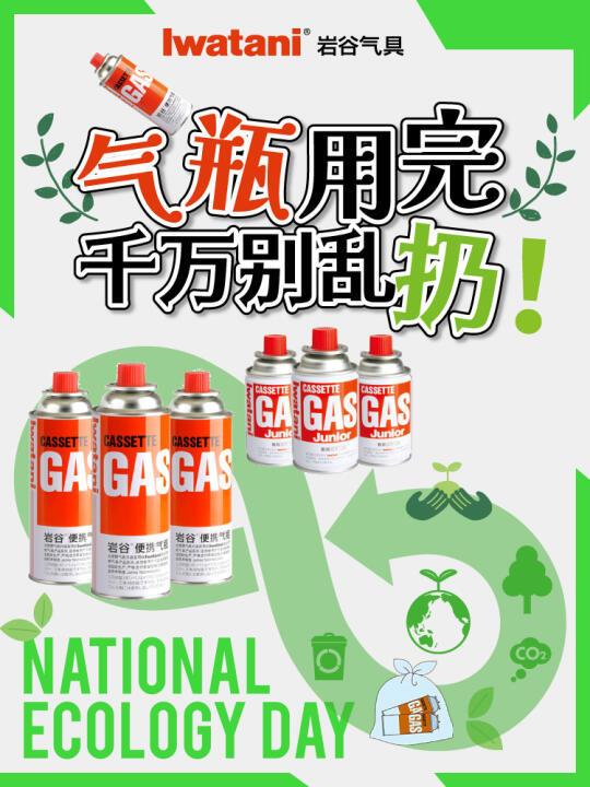 🚯用完的岩谷气瓶，如何处理？