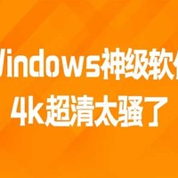 Windows神级软件，4k超清太骚了