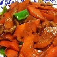 家常菜推荐-胡萝卜炒肉片