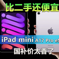 苹果iPad mini A17 Pro eSIM国补价太香了