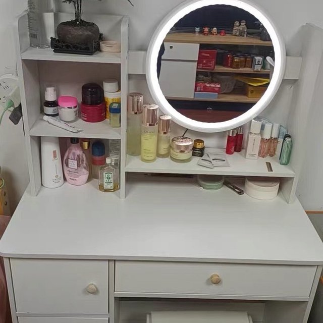 实木梳妆他卧室小户型梳妆桌凳组合