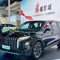 红旗E-HS9新增黑化版申报图曝光：外观升级动力强劲