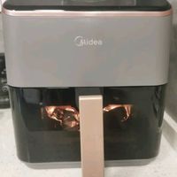 美的（Midea）AI空气炸锅 不用翻面 家用全自动 可视 实用大容量 智能 金属内腔 5.3L KZC539J5