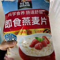 桂格（QUAKER）即食燕麦片1000克袋装 营养早餐 膳食纤维 零添加白砂糖