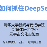 清华大学《DeepSeek普通人如何抓住DeepSeek红利》（附下载方法）